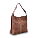 Brown Emeranda Suede Tote - Image 2