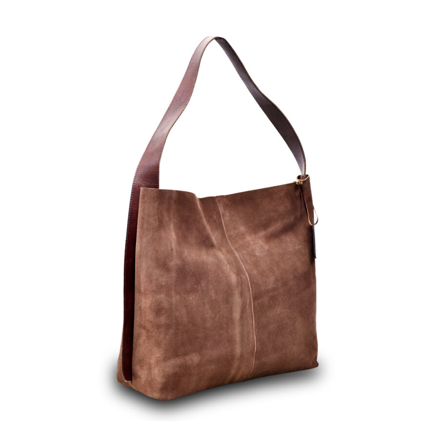 Brown Emeranda Suede Tote - Image 2