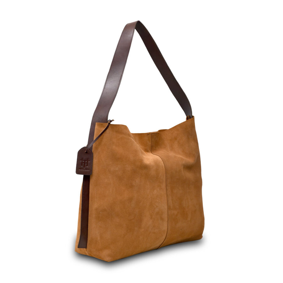 Camel Emeranda Suede Tote - Image 2