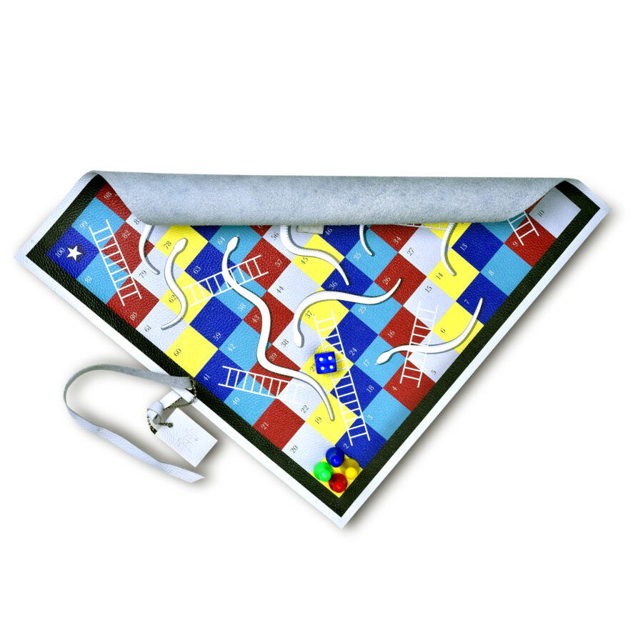 Leather Snakes & Ladders Roll