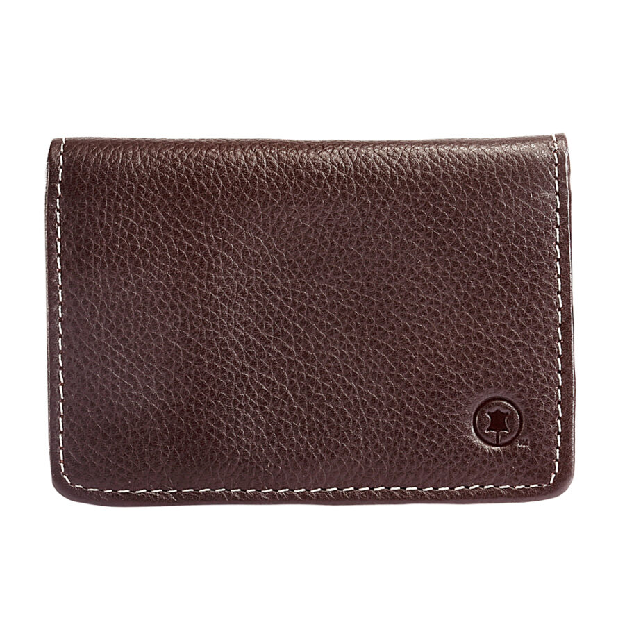Brown Stitch card case