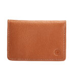 Tan Stitch card case