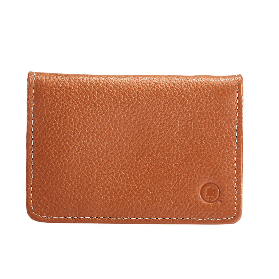 Tan Stitch card case