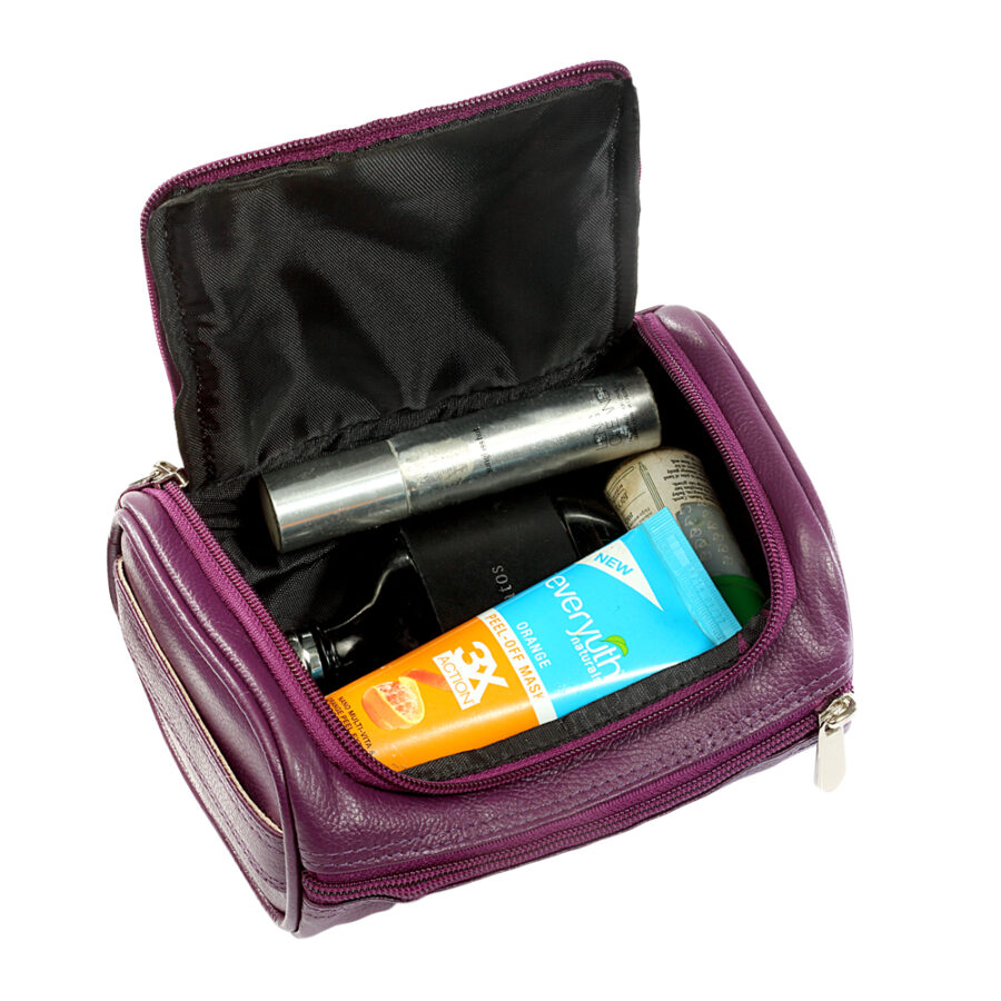 Purple Uni Toiletries bag - Image 2