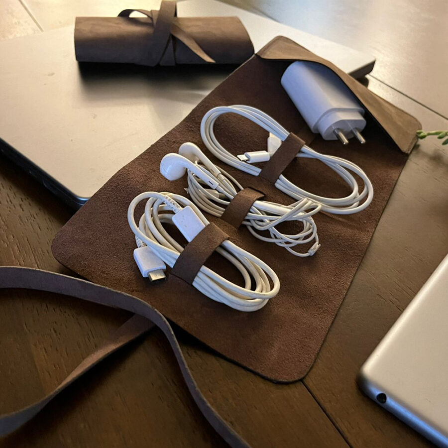 Suede Organising Roll - Image 2